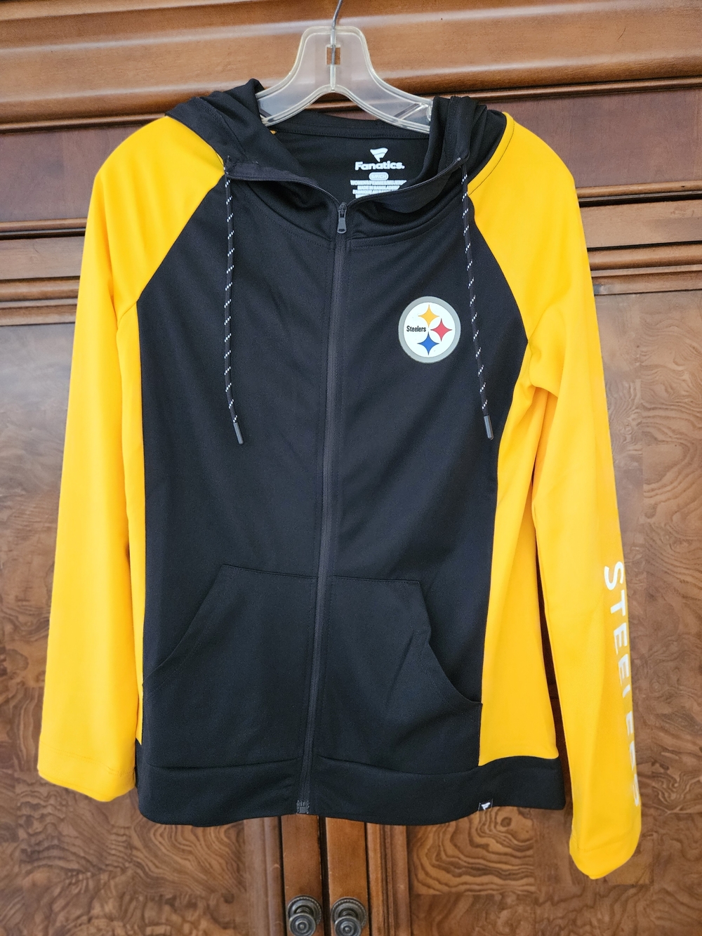 Fanatics Black and Gold Pittsburgh Steelers Full-Zip Hoodie